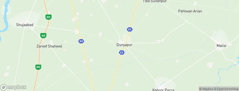 Dunyapur, Pakistan Map