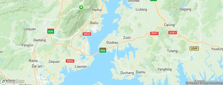 Duobao, China Map