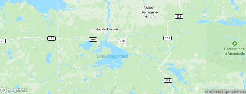 Duparquet, Canada Map
