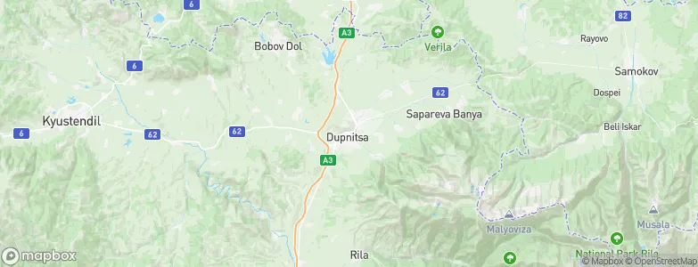 Dupnitsa, Bulgaria Map