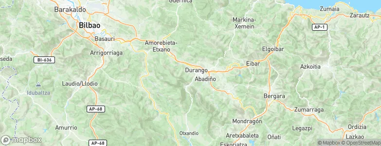 Durango, Spain Map
