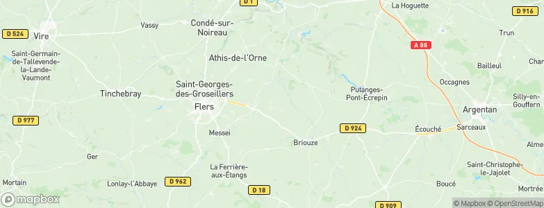 Durcet, France Map