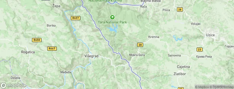 Ðurići, Serbia Map