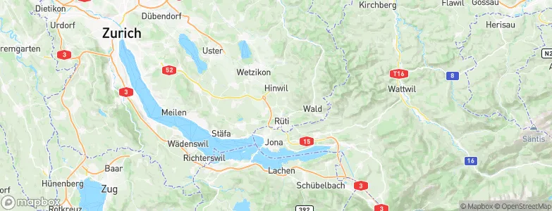 Dürnten, Switzerland Map