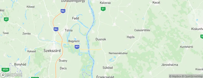 Dusnok, Hungary Map