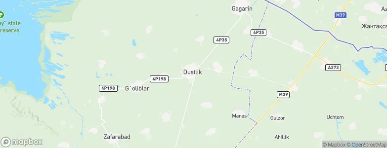 Dustlik, Uzbekistan Map