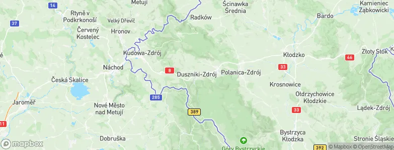 Duszniki-Zdrój, Poland Map