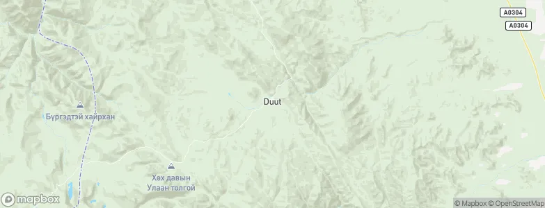 Duut, Mongolia Map