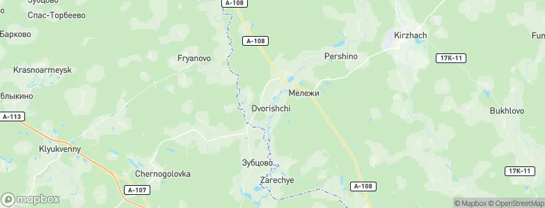 Dvorishchi, Russia Map