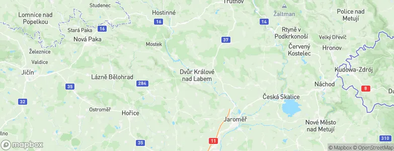 Dvůr Králové nad Labem, Czechia Map