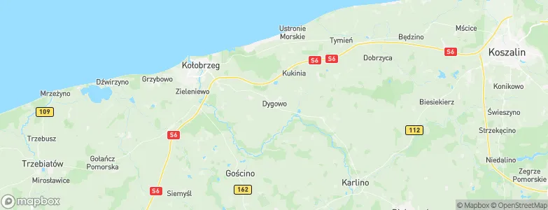 Dygowo, Poland Map