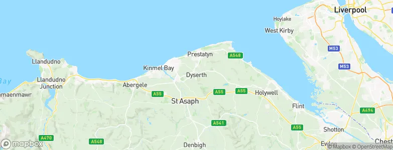 Dyserth, United Kingdom Map