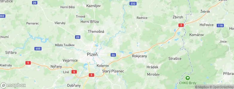 Dýšina, Czechia Map