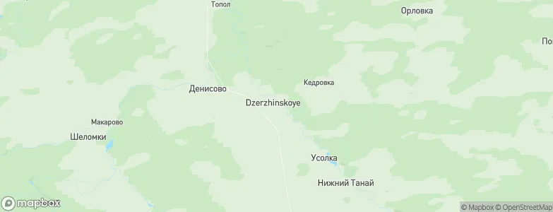 Dzerzhinskoye, Russia Map