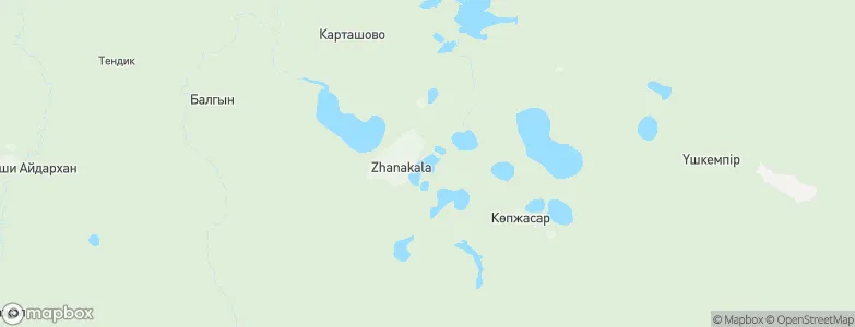 Dzhangala, Kazakhstan Map