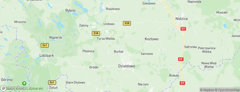 Działdowo, Poland Map