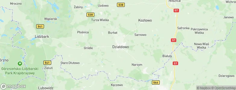 Działdowo, Poland Map