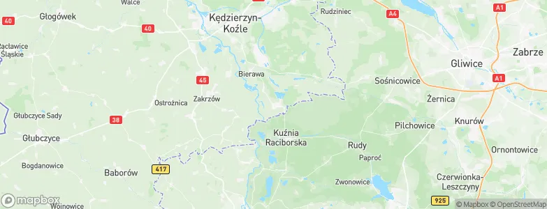 Dziergowice, Poland Map