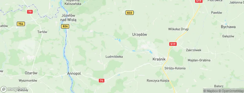 Dzierzkowice, Poland Map