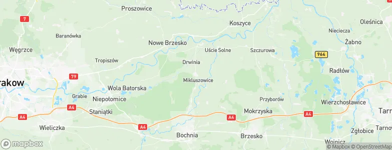 Dziewin, Poland Map