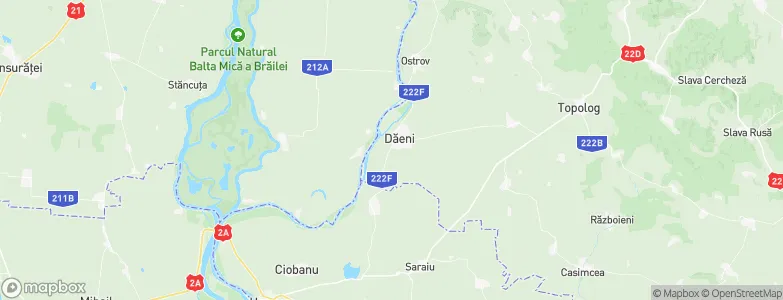 Dăeni, Romania Map