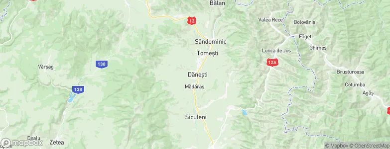 Dăneşti, Romania Map