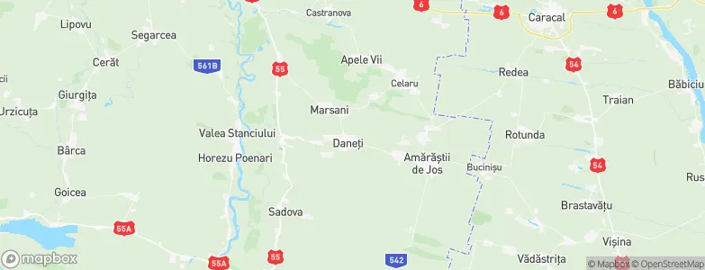 Dăneţi, Romania Map