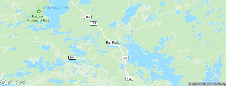 Ear Falls, Canada Map