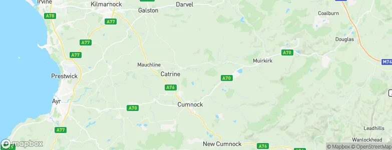 East Ayrshire, United Kingdom Map