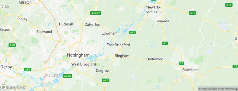 East Bridgford, United Kingdom Map