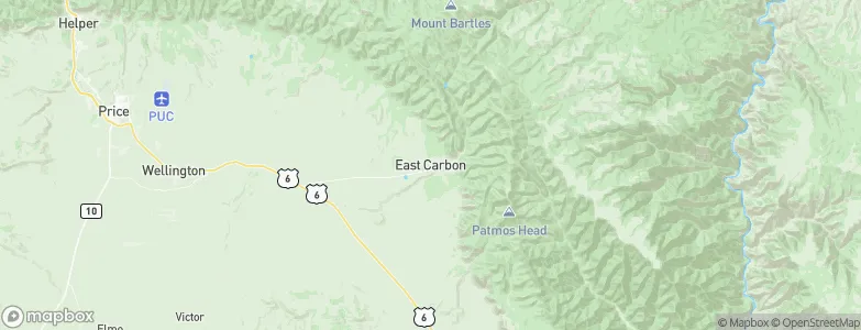 East Carbon City, United States Map