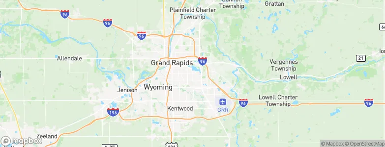 East Grand Rapids, United States Map