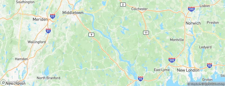 East Haddam, United States Map