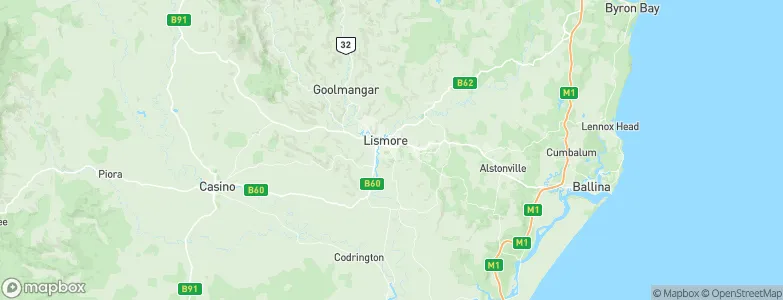 East Lismore, Australia Map
