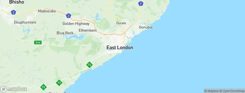 East London, South Africa Map