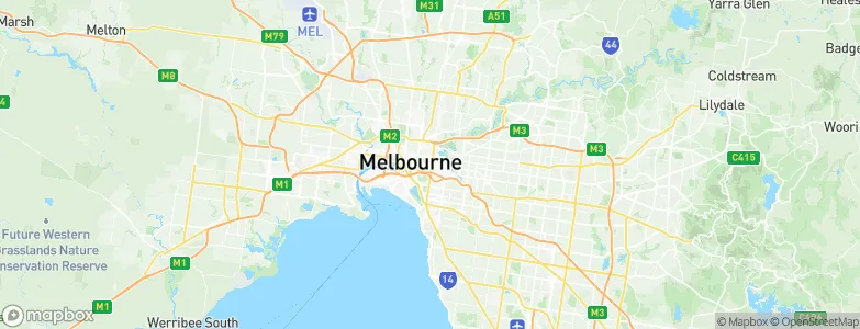 East Melbourne, Australia Map