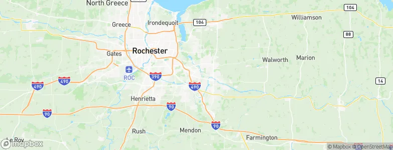 East Rochester, United States Map