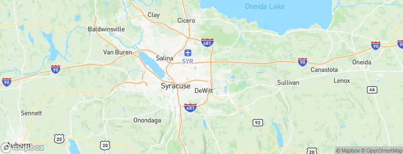 East Syracuse, United States Map