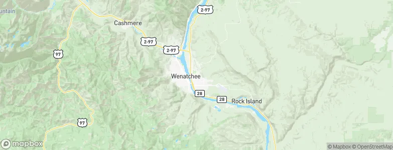 East Wenatchee Bench, United States Map