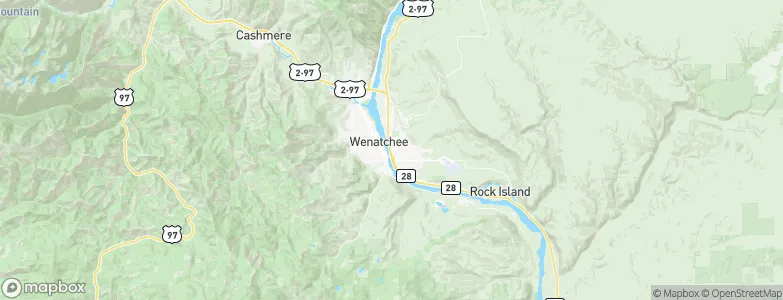 East Wenatchee, United States Map
