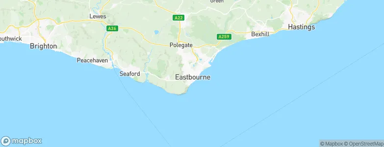 Eastbourne District, United Kingdom Map