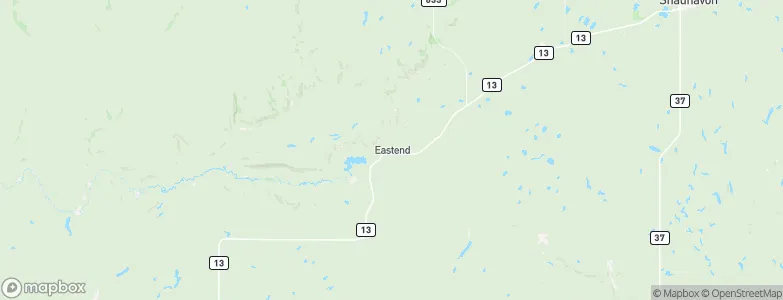 Eastend, Canada Map