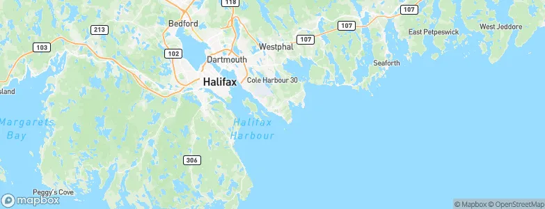 Eastern Passage, Canada Map