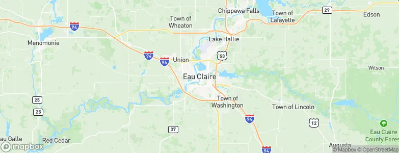 Eau Claire, United States Map