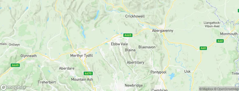 Ebbw Vale, United Kingdom Map