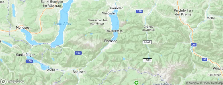 Ebensee, Austria Map