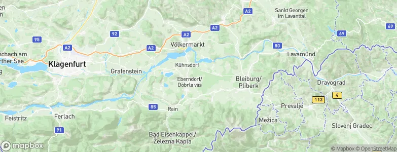 Eberndorf, Austria Map