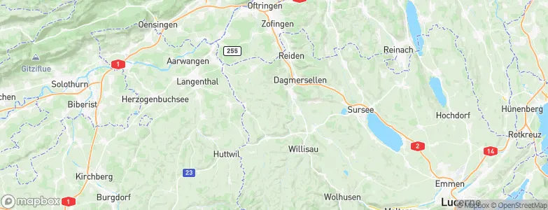 Ebersecken, Switzerland Map