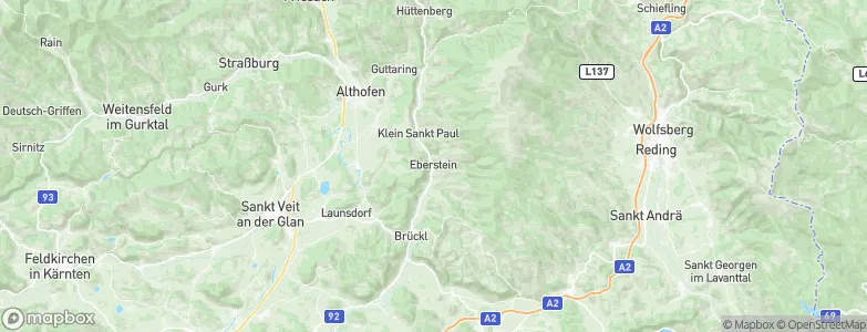 Eberstein, Austria Map