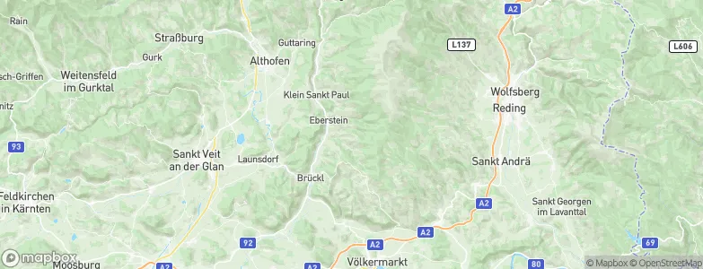 Eberstein, Austria Map